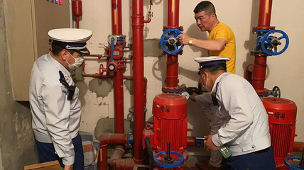 金山消防部門夜查人員密集場(chǎng)所